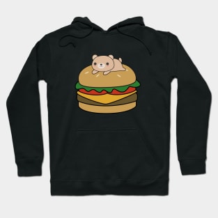 Cute Brown Bear Burger T-Shirt Hoodie